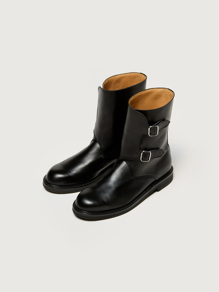 AURALEE SUEDE MOCCASIN SHORT BOOTS 黒9 美品 SUEDE MOCCASIN SHORT BOOTS (A23SS01QD) | AURALEE / シューズ