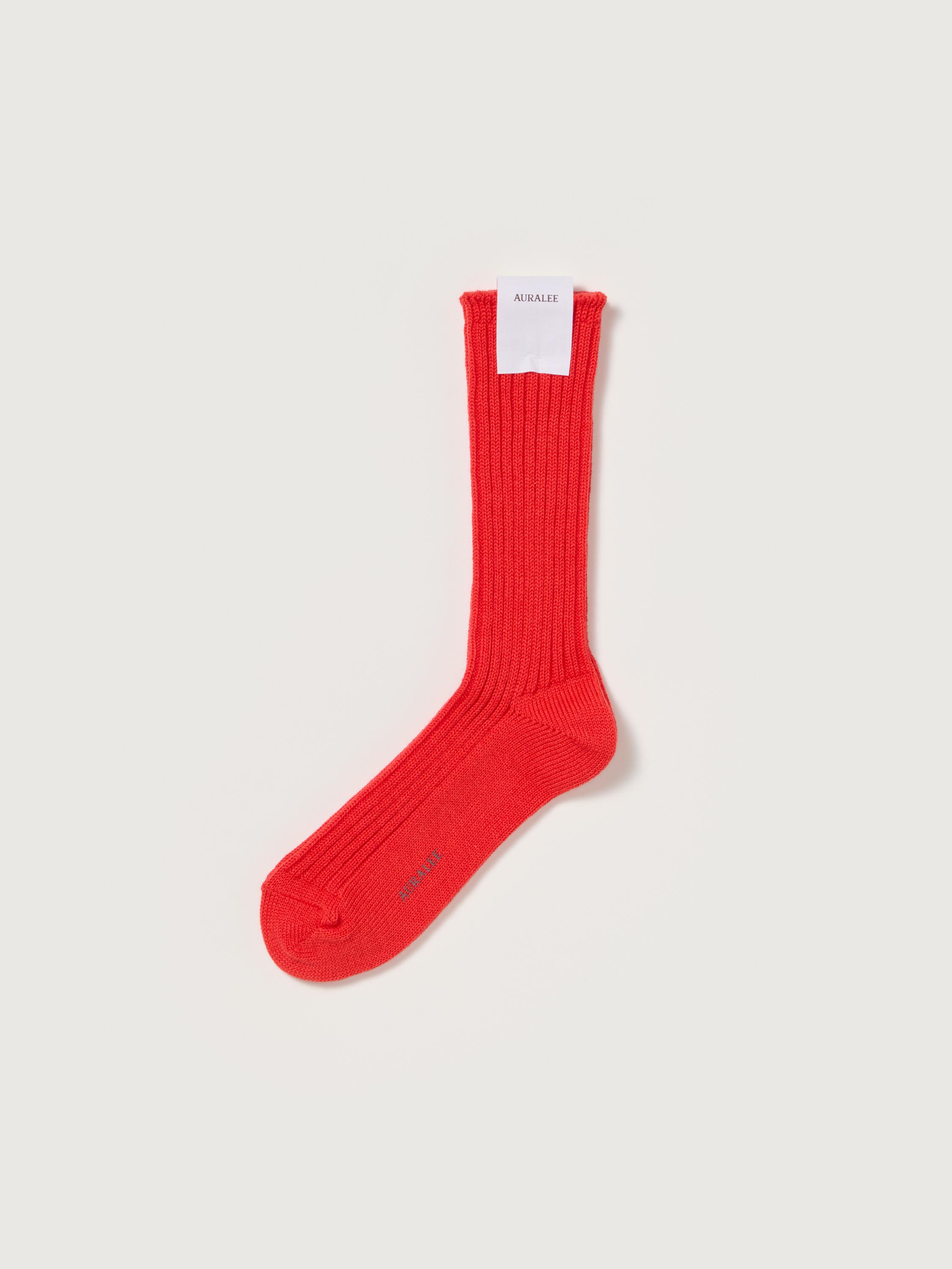 COTTON WOOL LOW GAUGE SOCKS 詳細画像 RED ORANGE 1