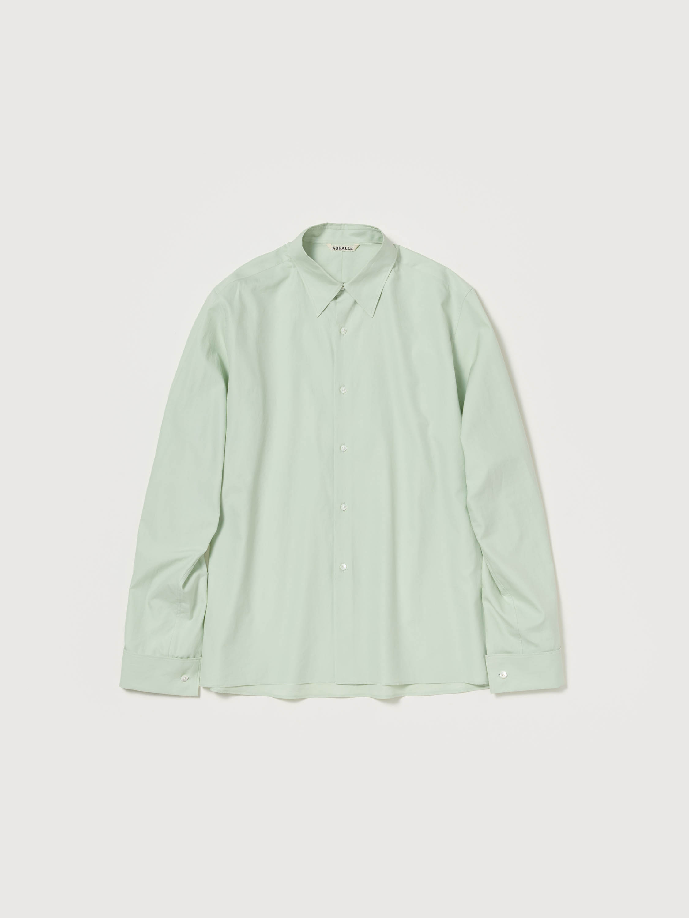 WASHED FINX TWILL DOUBLE-CUFF SHIRT 詳細画像 LIGHT KHAKI 1