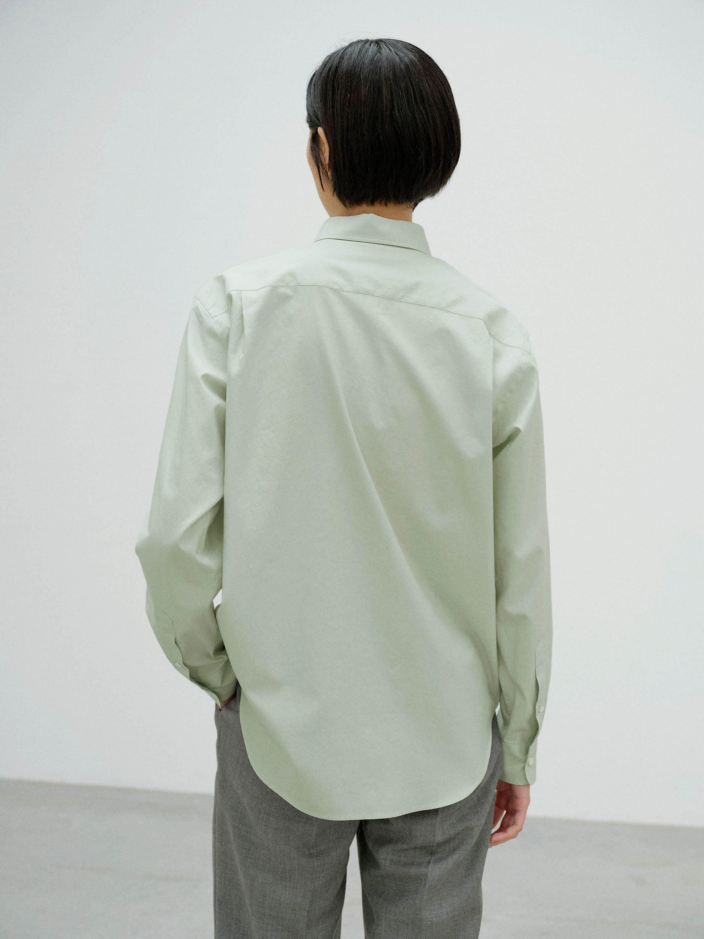 WASHED FINX TWILL SHIRT 詳細画像 LIGHT KHAKI 3