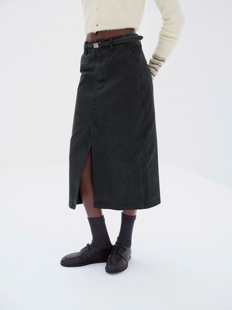PRODUCT DYED FINX CHINO SKIRT