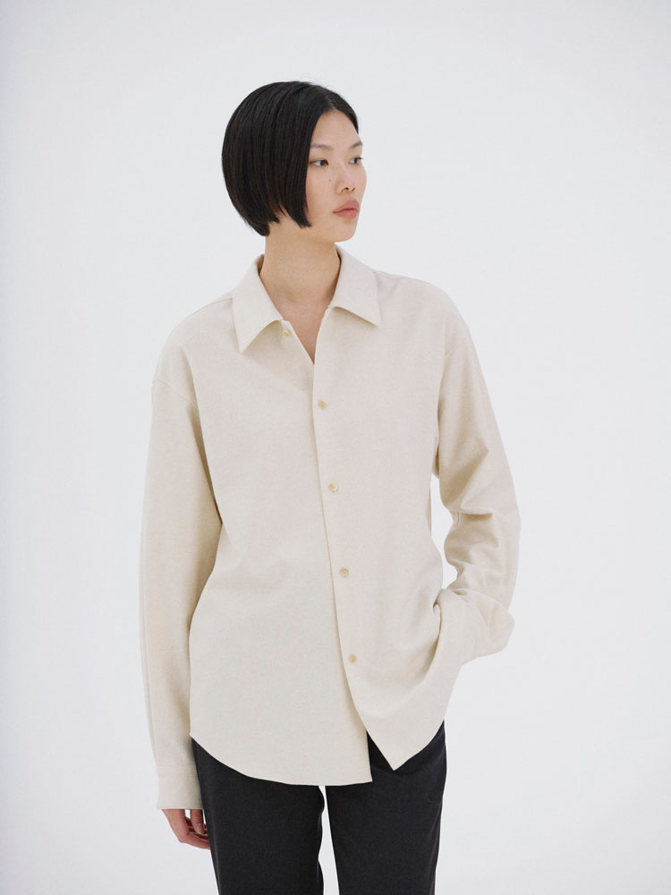 WOOL FULLING FLANNEL SHIRT - AURALEE Official Website