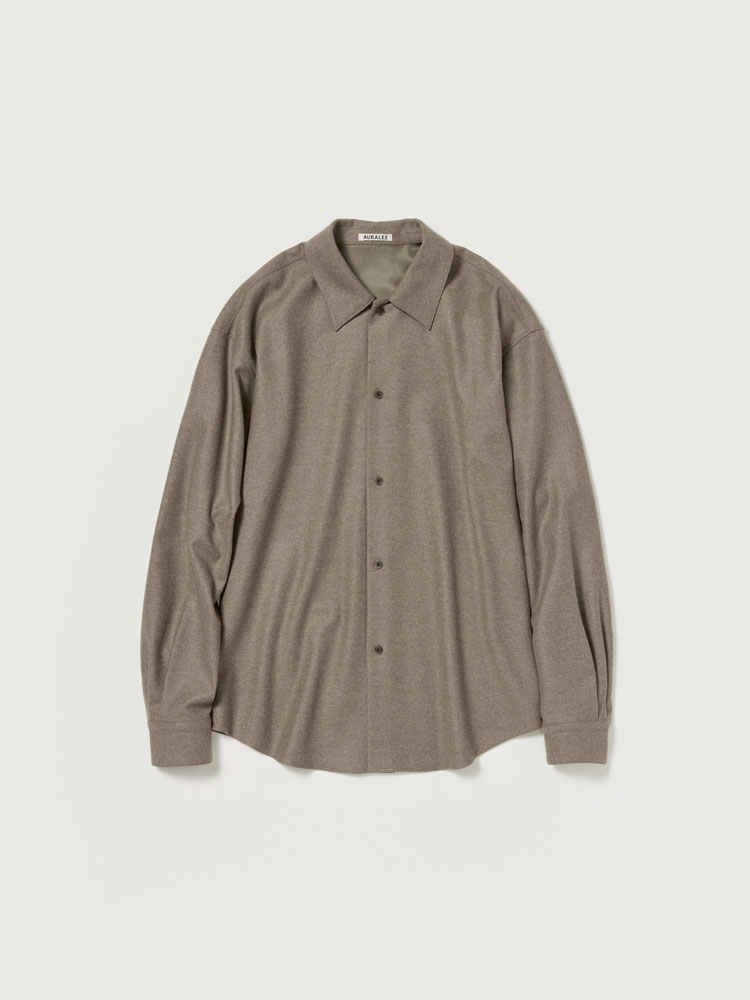 トップス AURALEE WOOL FULLING FLANNEL SHIRTS WOOL FULLING FLANNEL SHIRT - AURALEE Official Website