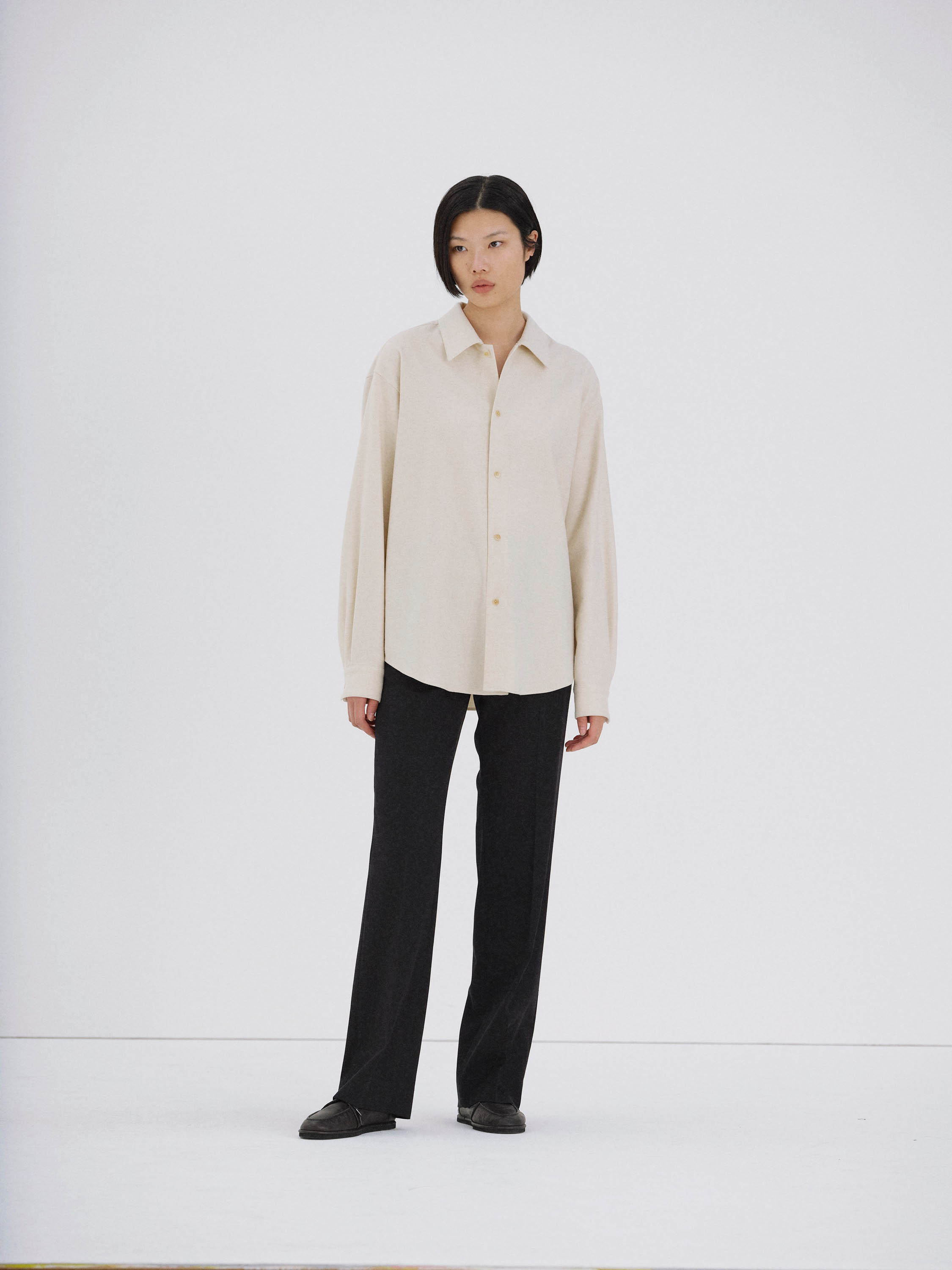 オーラリー WOOL FULLING FLANNEL CLOTH SHIRTS AURALEE FULLING FLANNEL CLOTH SHIRTS
