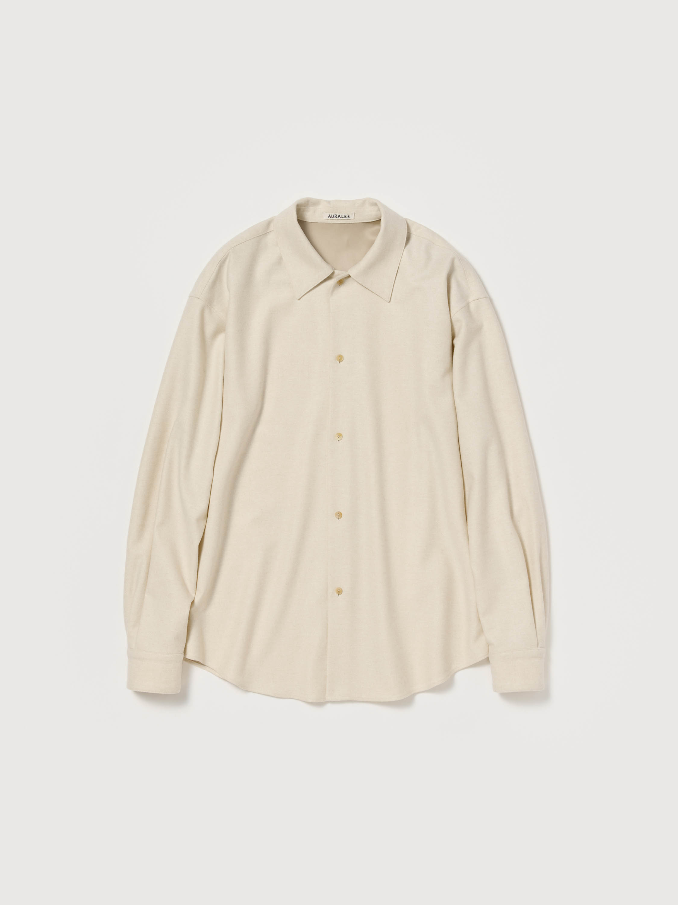 【美品】AURALEE WOOL FULLING FLANNEL SHIRTS AURALEE FULLING FLANNEL CLOTH SHIRTS