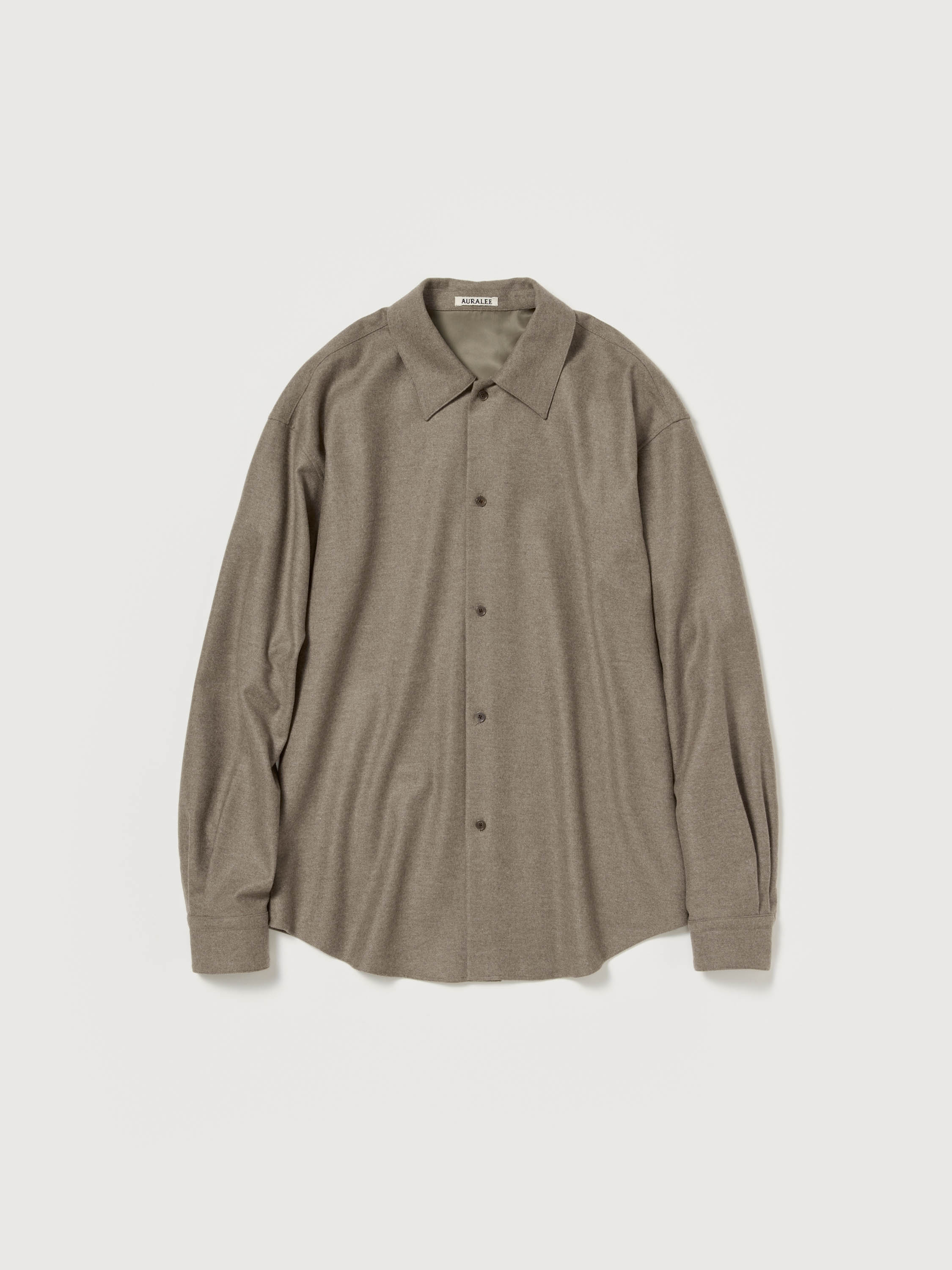 WOOL FULLING FLANNEL SHIRT 詳細画像 TOP BROWN 1