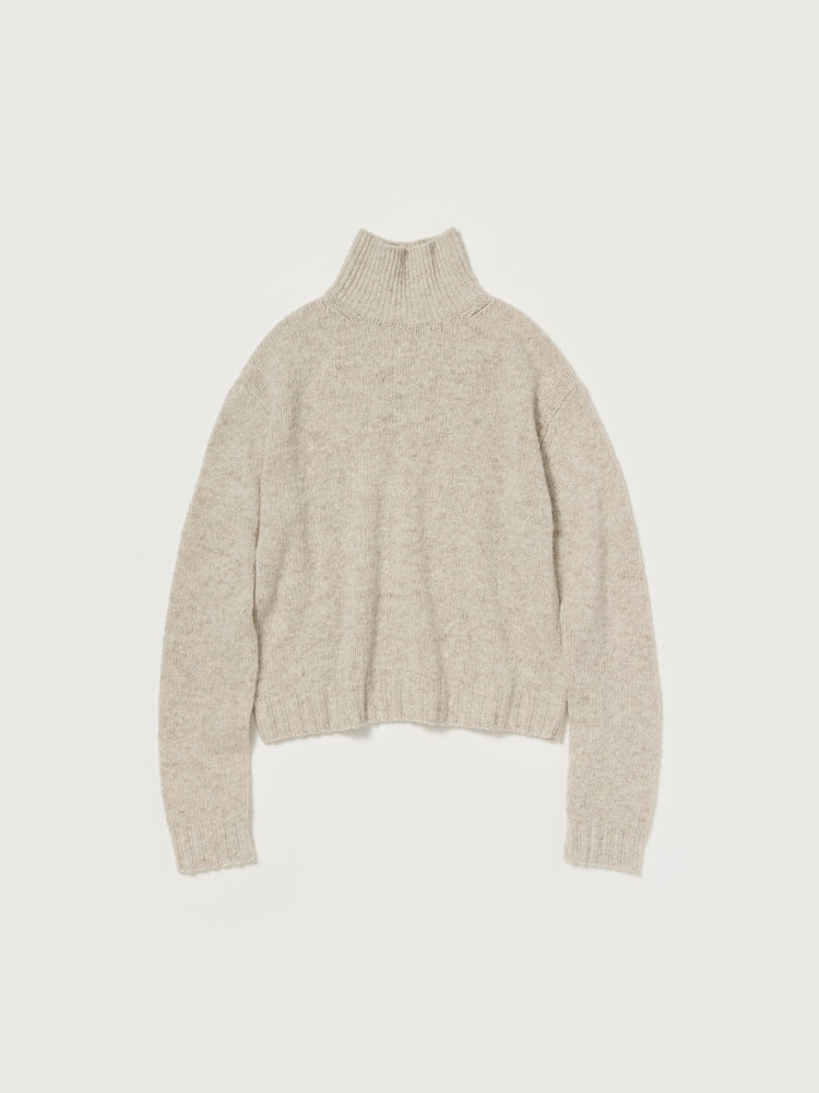 CASHMERE MELANGE KNIT TURTLE