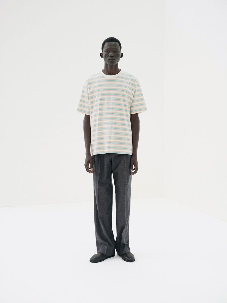 GRADIENT STRIPE JERSEY TEE
