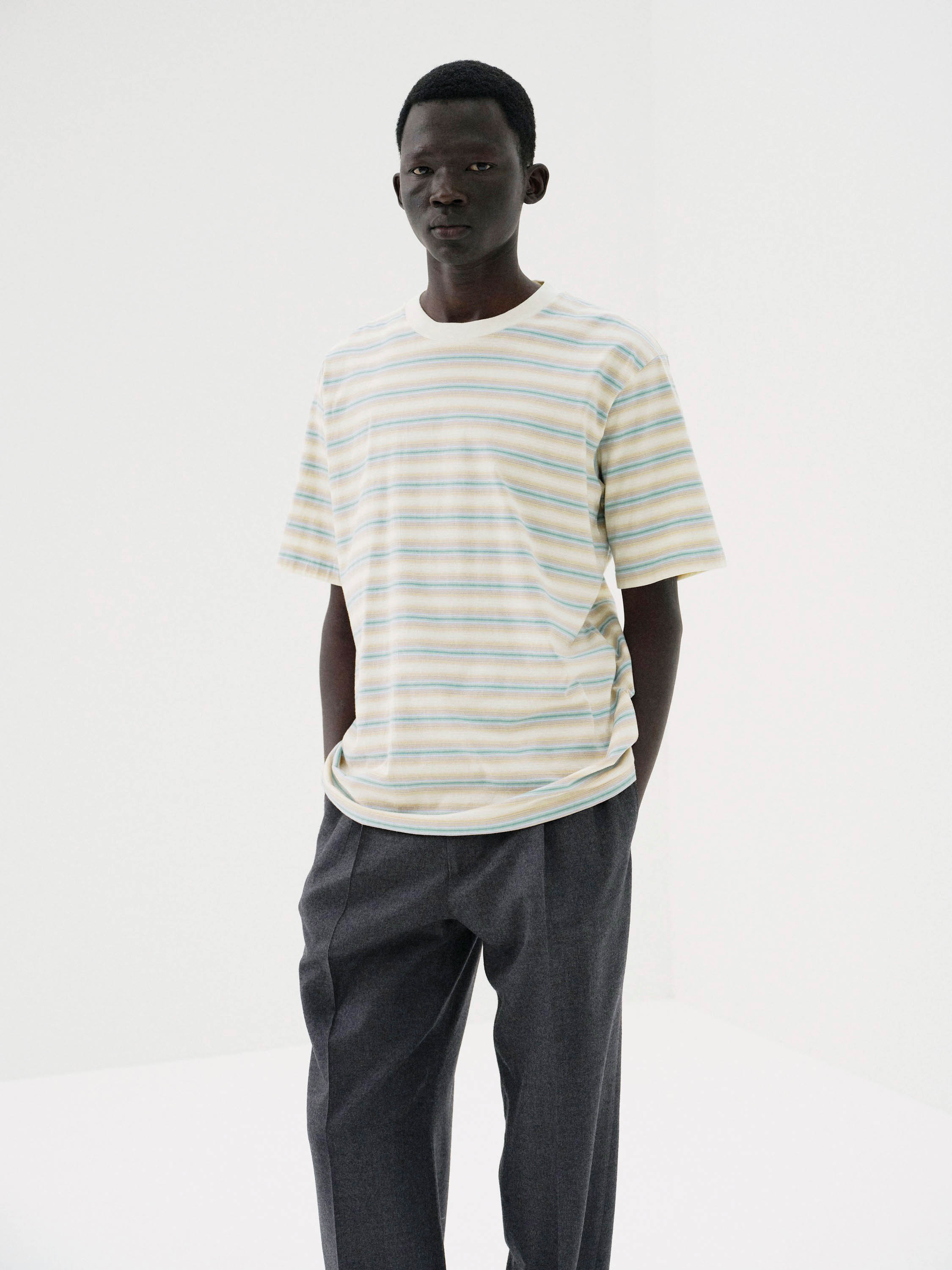 GRADIENT STRIPE JERSEY TEE 詳細画像 FADE BLUE STRIPE 2