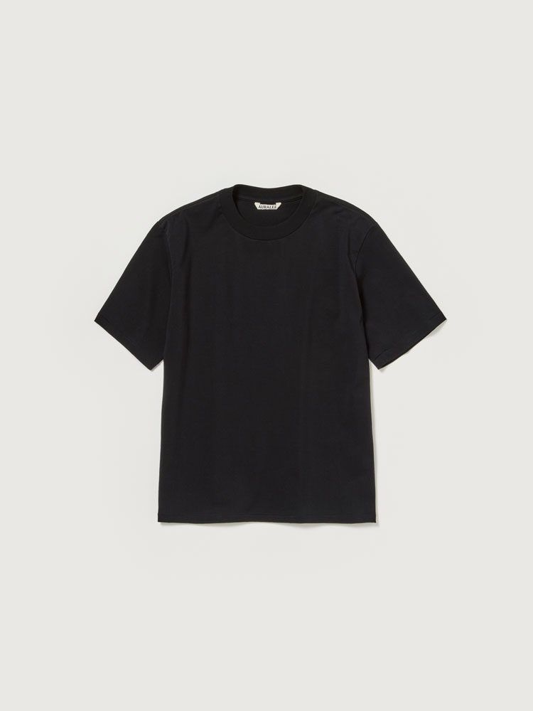 Tシャツ・カットソー AURALEE Unisex Cotton Jersey T-Shirt Black A23ST01SU-BK 25SS】AURALEE PIMA COTTON JERSEY TEE 