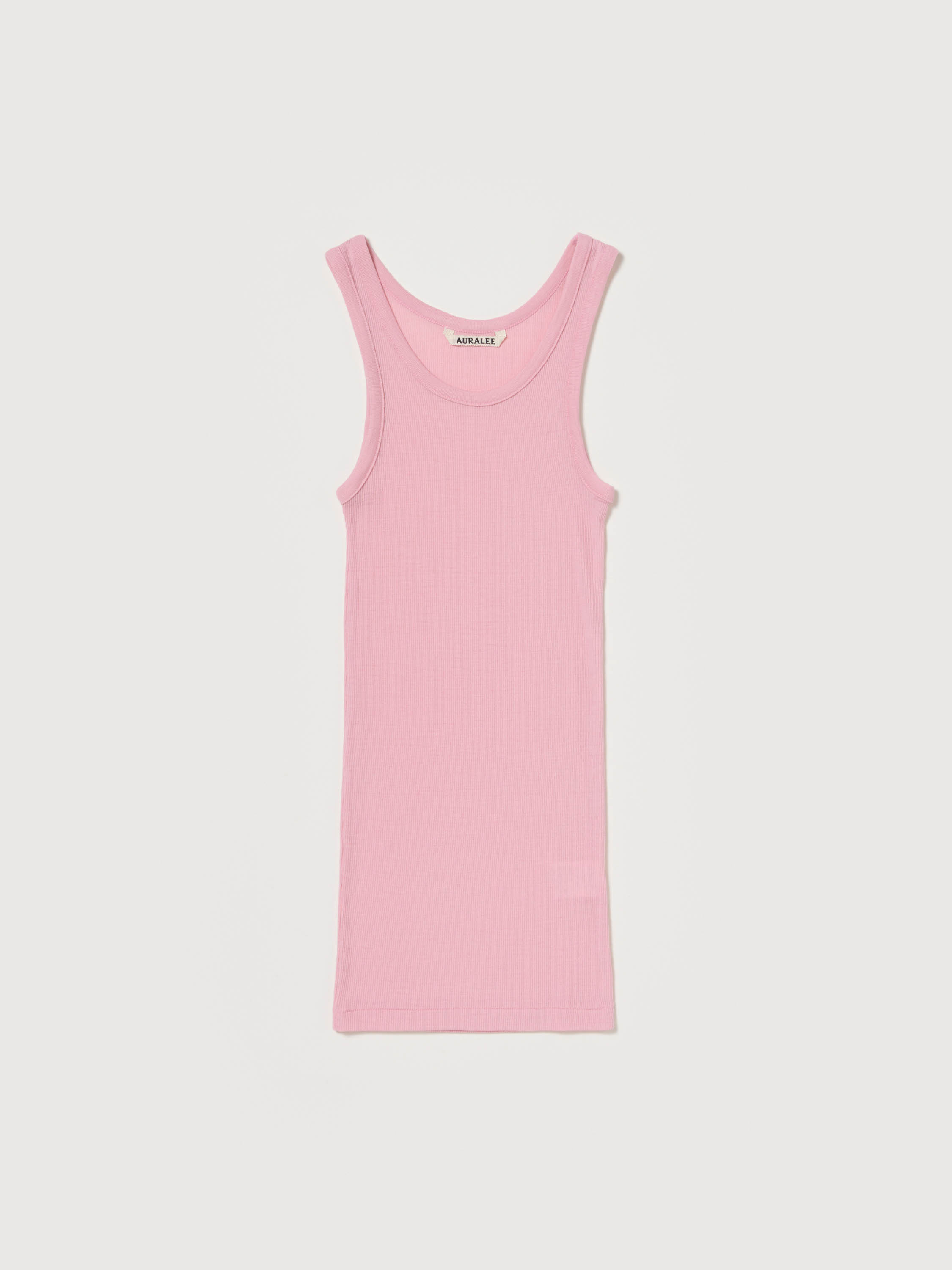 WOOL SILK SOFT RIB TANK 詳細画像 PINK 1