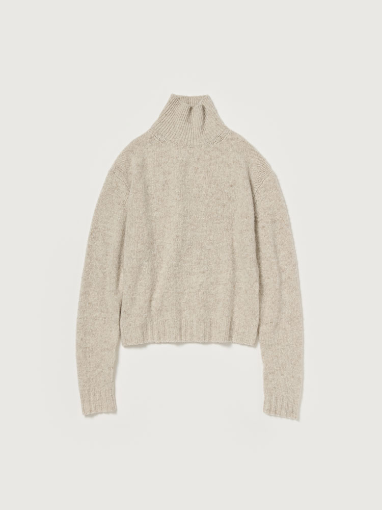 CASHMERE MELANGE KNIT TURTLE