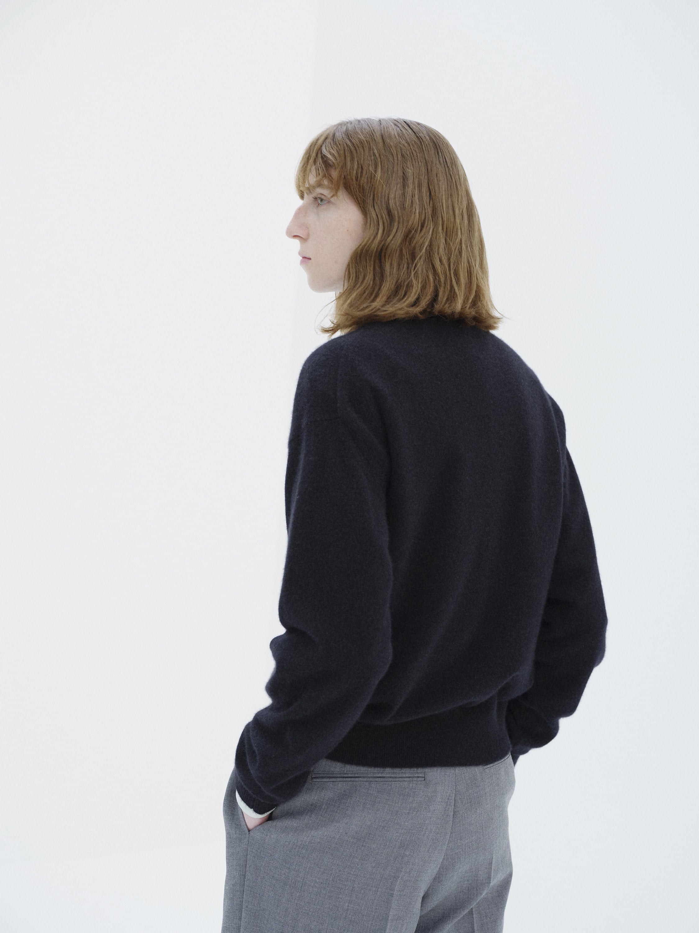 BABY CASHMERE KNIT TURTLE 詳細画像 TOP BLACK 4