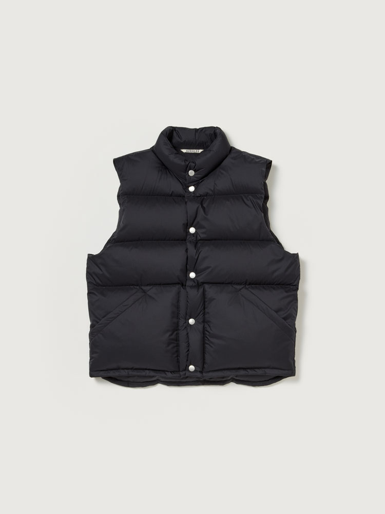 【未使用タグ付】AURALEE NYLON DOWN VEST SUPER LIGHT NYLON RIPSTOP DOWN VEST - AURALEE Official Website
