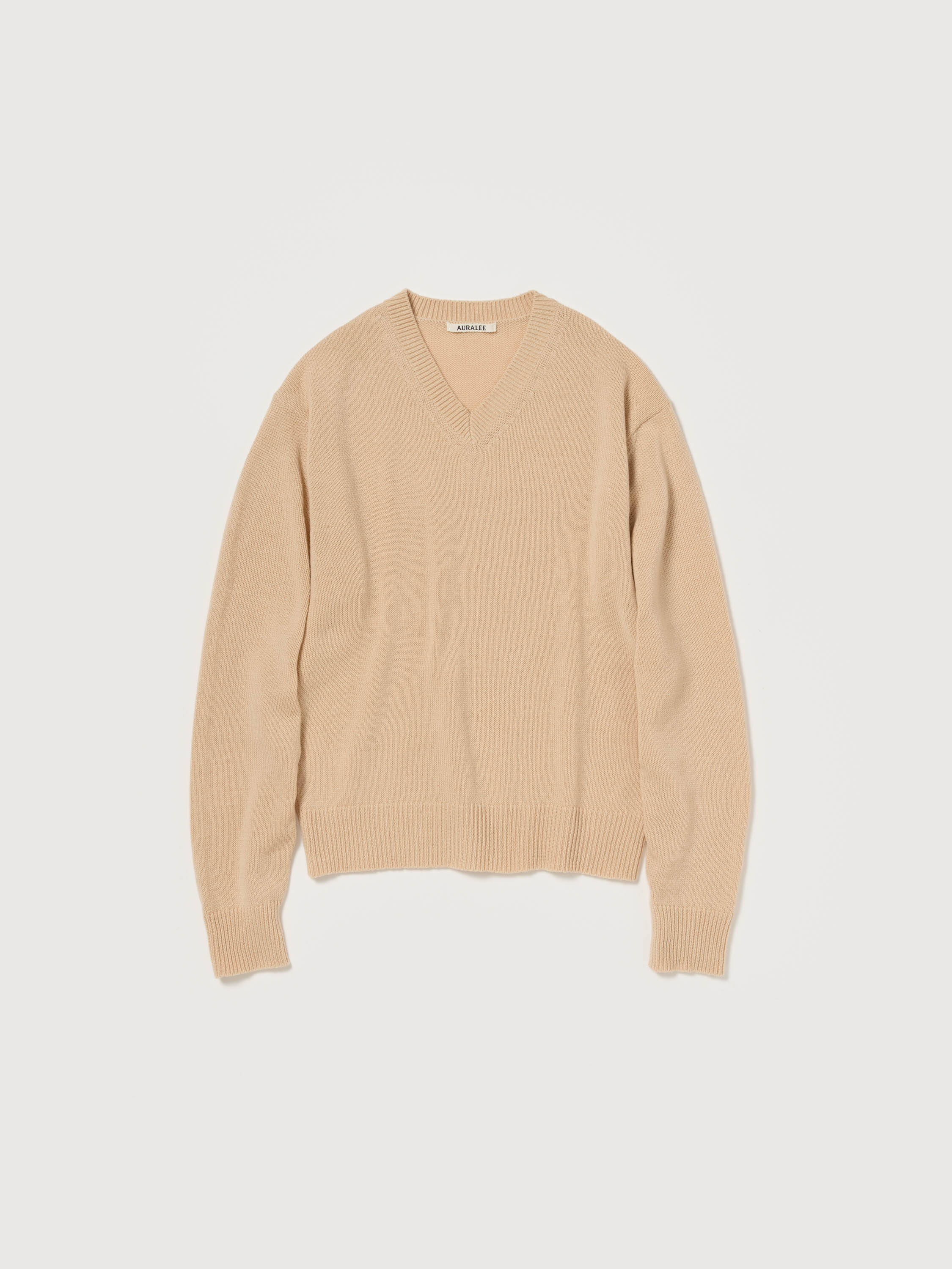 LIGHT CASHMERE KNIT V-NECK P/O 詳細画像 BEIGE 1