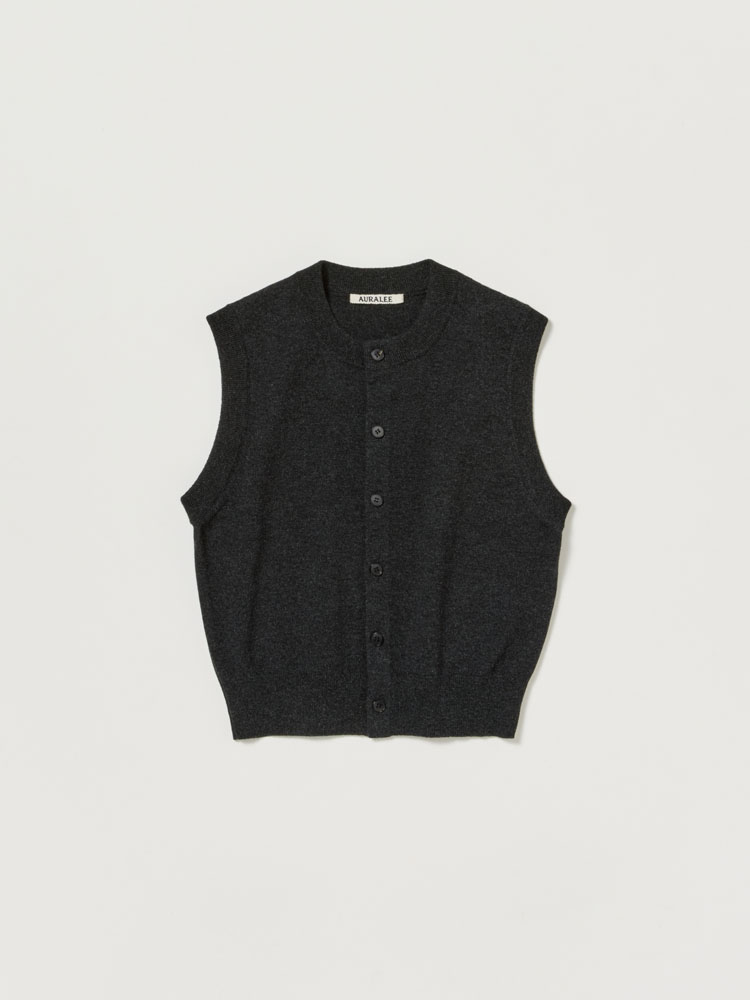 HIGH TWIST WOOL KNIT VEST
