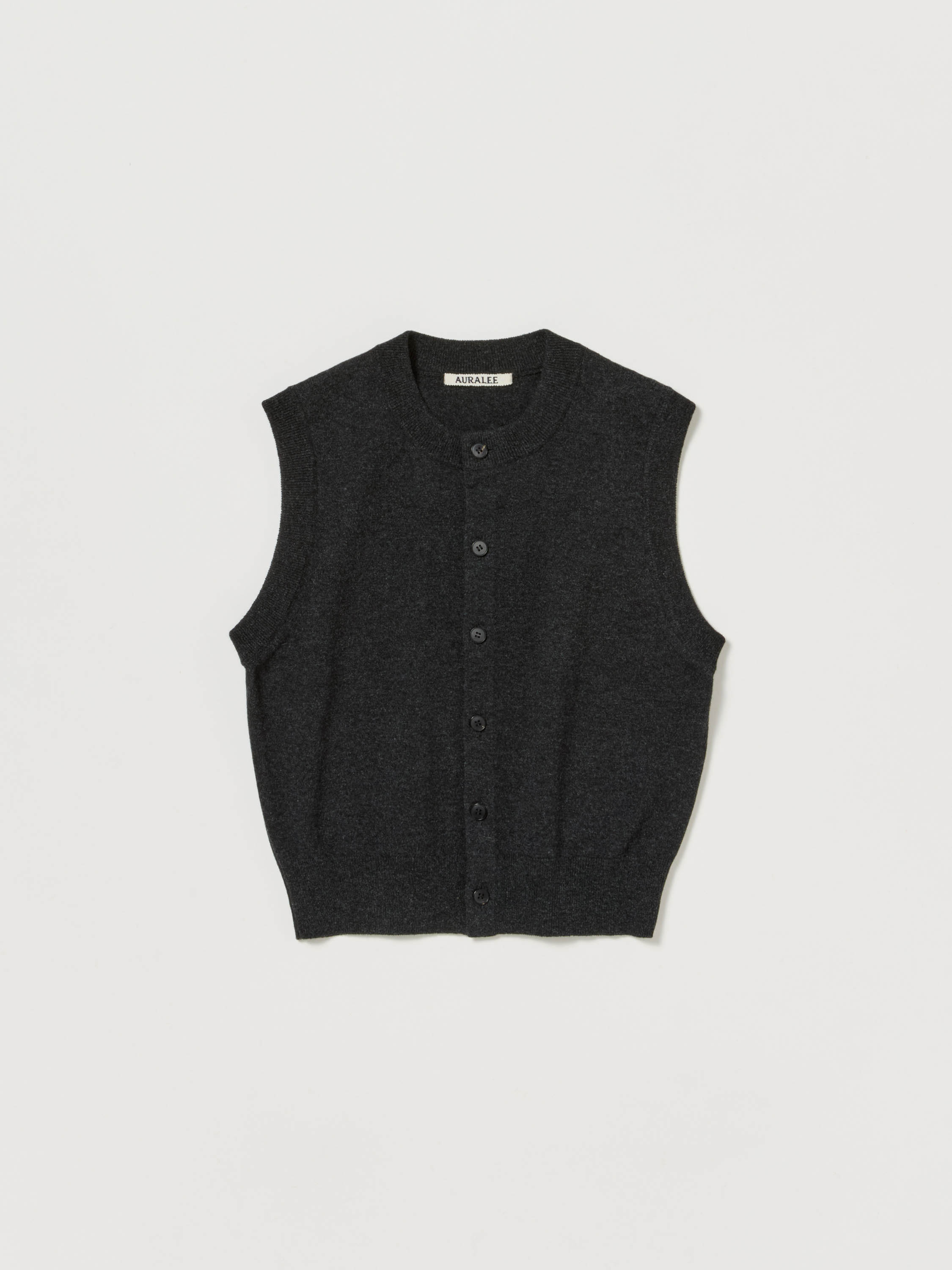 HIGH TWIST WOOL KNIT VEST 詳細画像 CHARCOAL 4