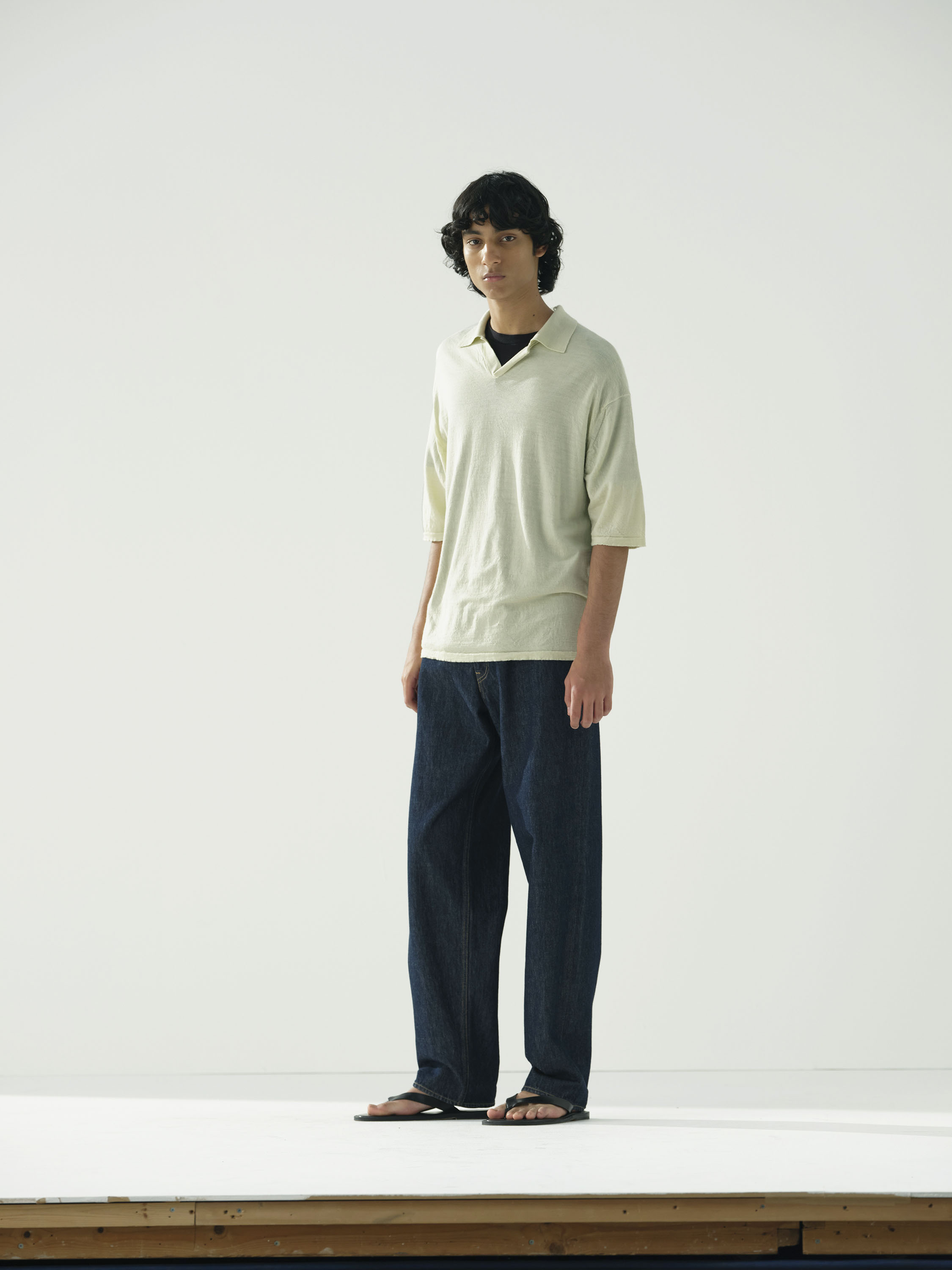 HARD TWIST DENIM WIDE PANTS 詳細画像 INDIGO 1