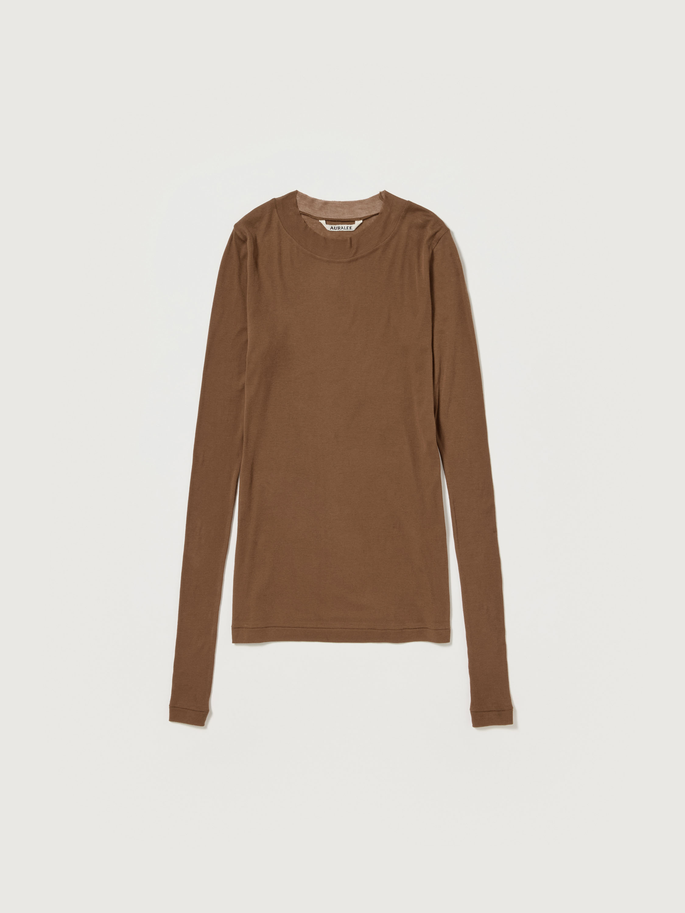 SUPER HIGH GAUGE SHEER RIB L/S TEE 詳細画像 BROWN 1