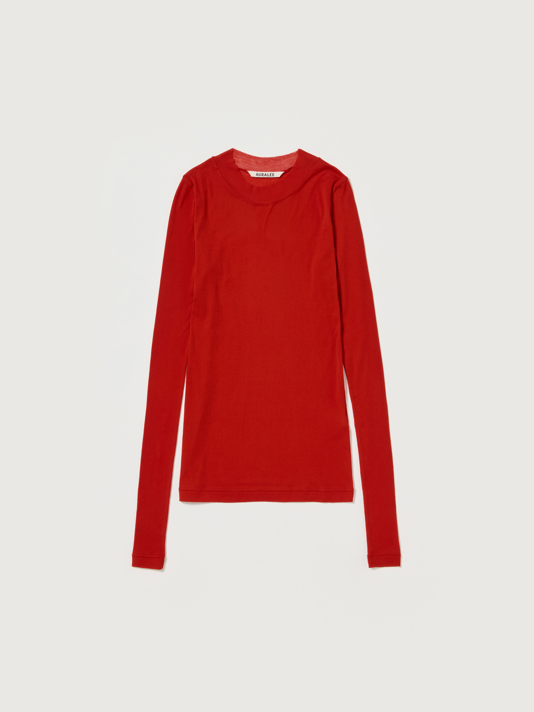 SUPER HIGH GAUGE SHEER RIB L/S TEE 詳細画像 RED 1