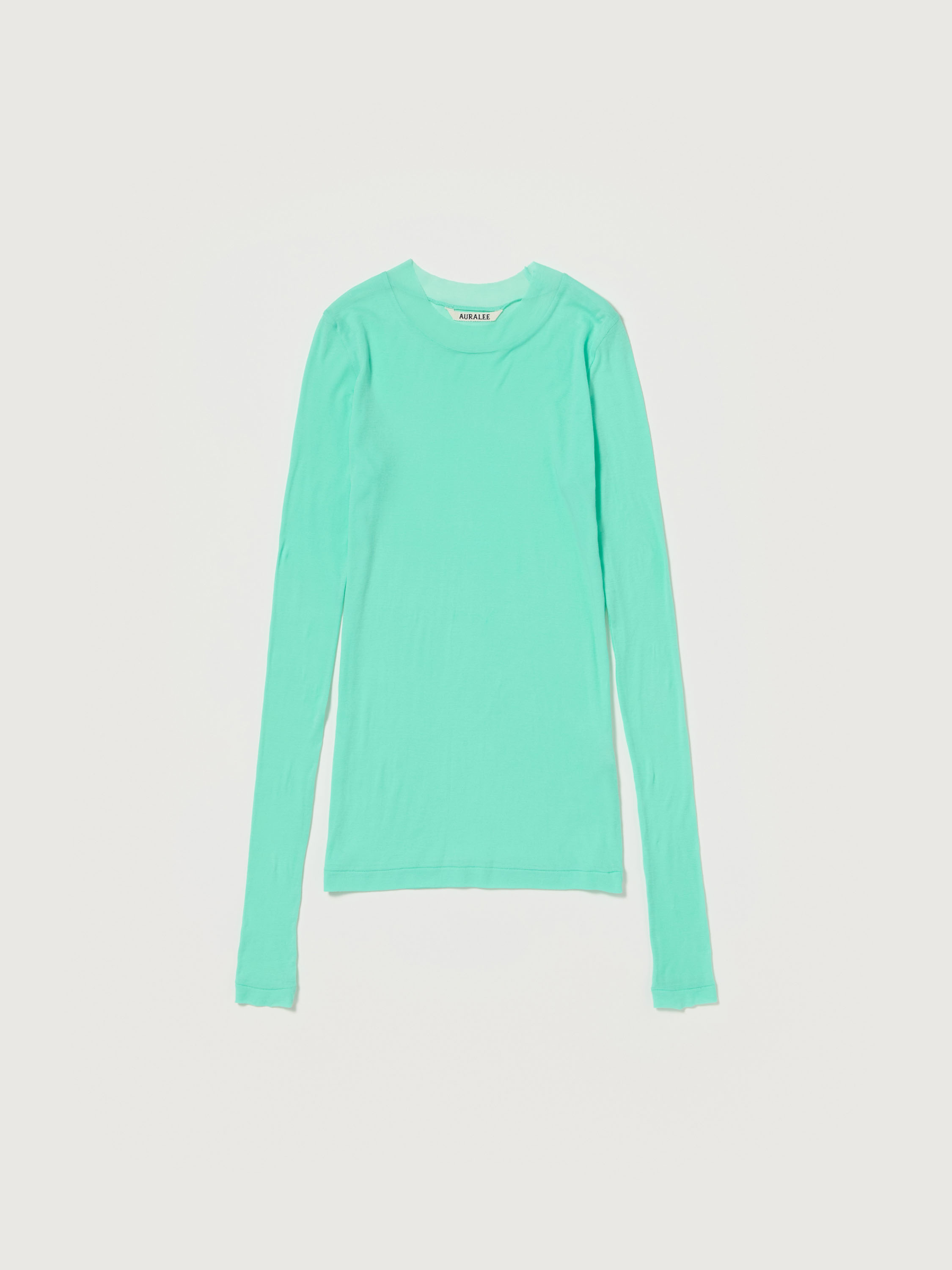 SUPER HIGH GAUGE SHEER RIB L/S TEE 詳細画像 AQUA GREEN 4