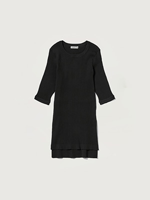 COTTON HIGH GAUGE RIB KNIT TEE