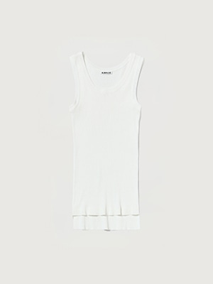 COTTON HIGH GAUGE RIB KNIT TANK TOP