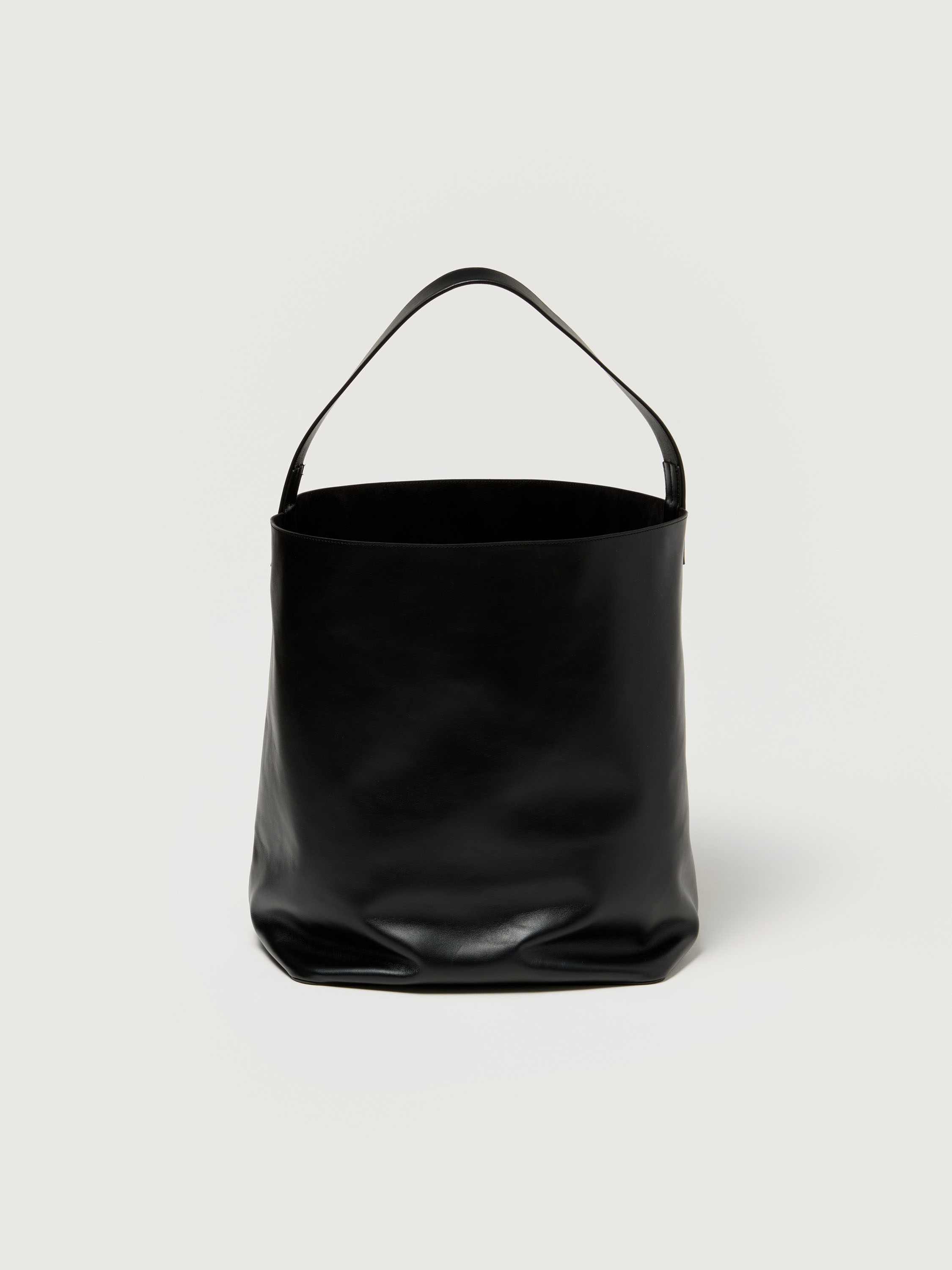 LEATHER BIG SHOULDER BAG MADE BY AETA 詳細画像 BLACK 1