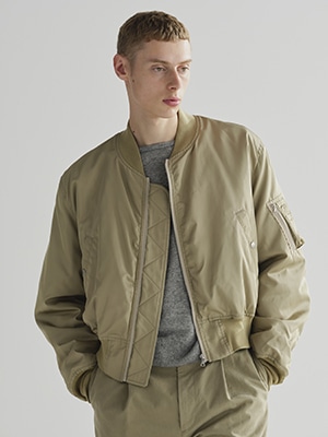 HIGH DENSITY SILK TWILL FLIGHT BLOUSON