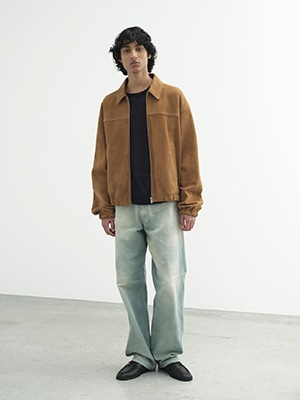 LAMB SUEDE ZIP BLOUSON