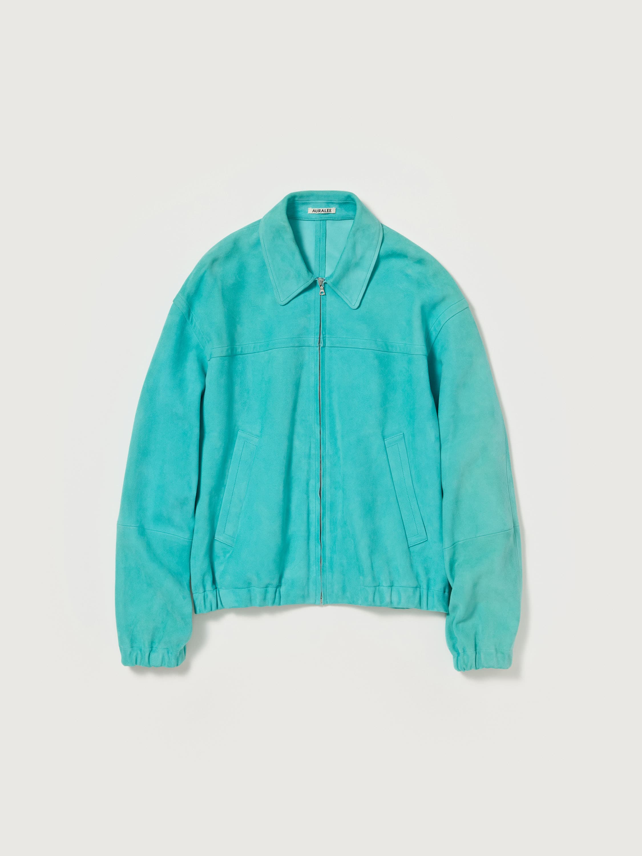 LAMB SUEDE ZIP BLOUSON 詳細画像 AQUA BLUE 1