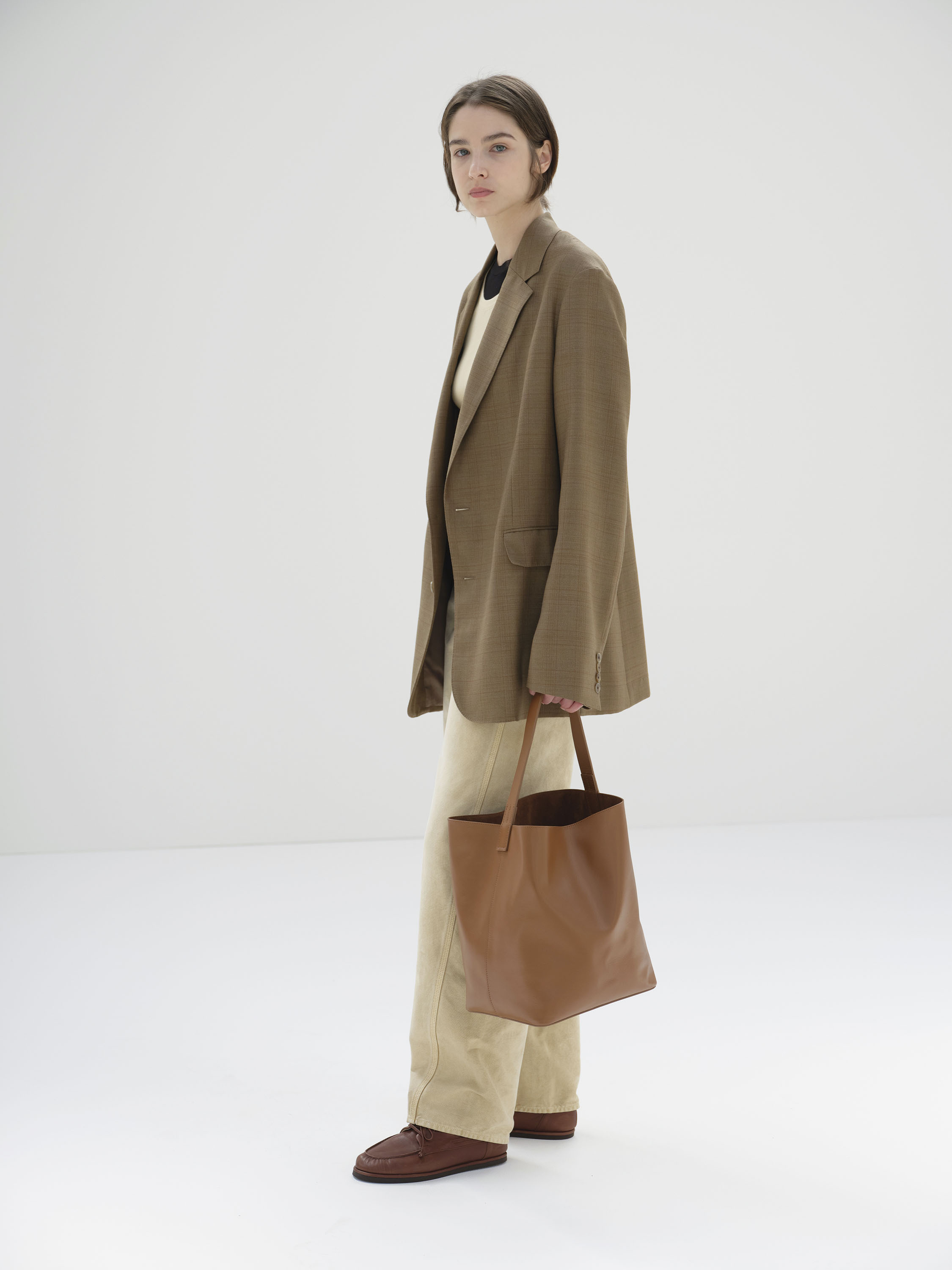 LEATHER SHOULDER BAG MADE BY AETA 詳細画像 BROWN 4