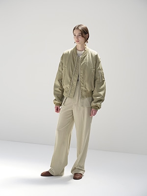 HIGH DENSITY SILK TWILL FLIGHT BLOUSON