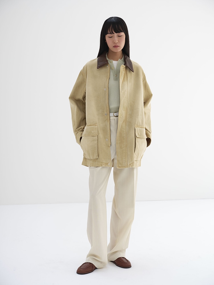 ORGANIC COTTON DUCK BLOUSON - AURALEE Official Website