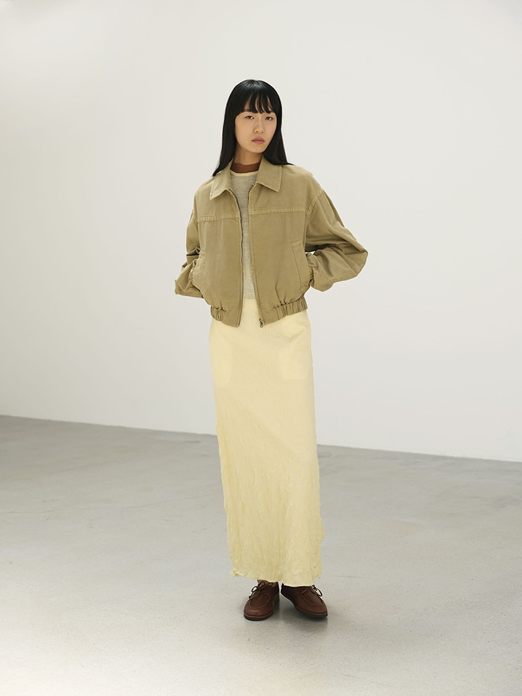 PRODUCT DYED FINX GABARDINE ZIP BLOUSON - AURALEE Official