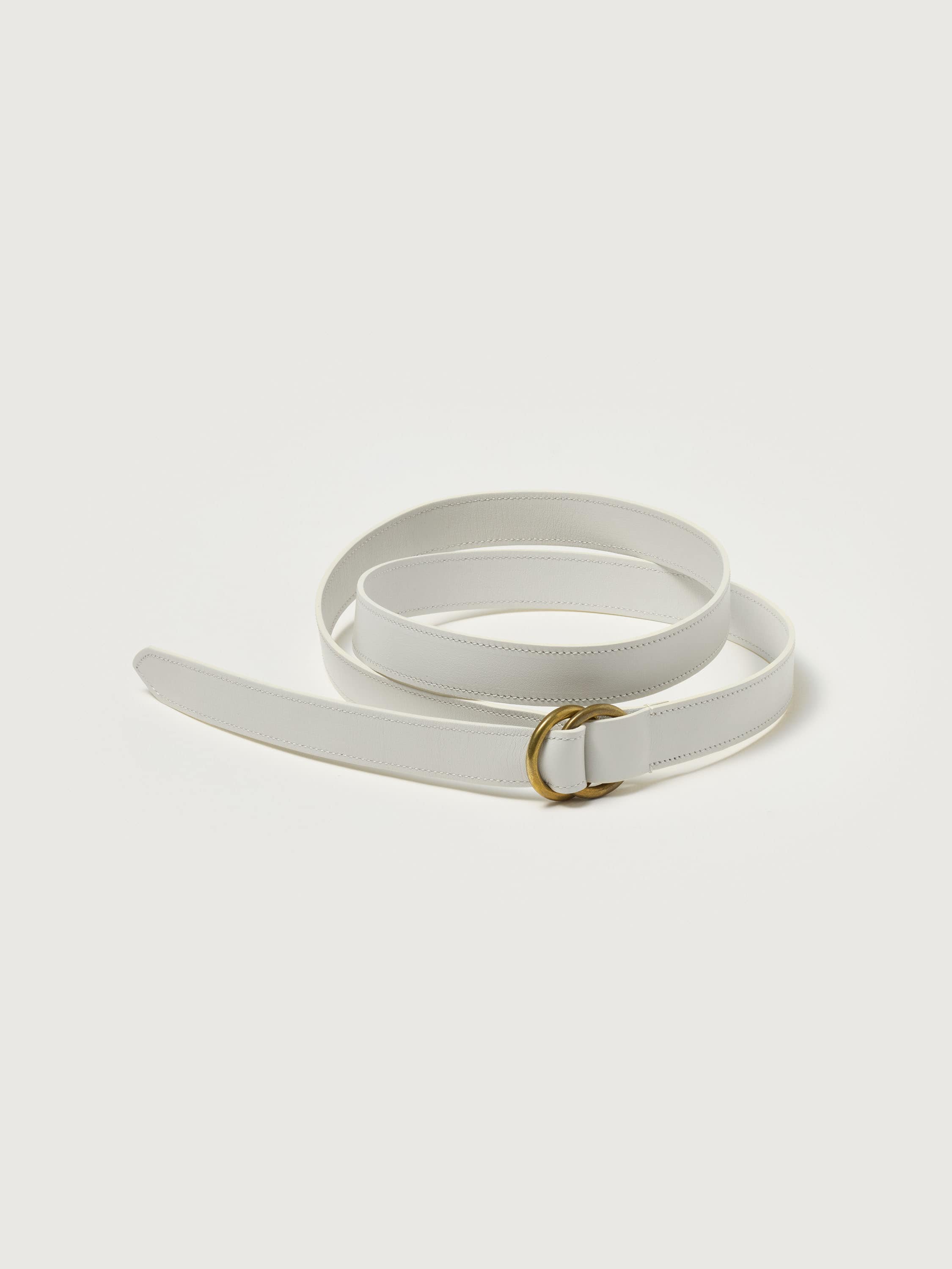 DOUBLE RING BUCKLE BELT 詳細画像 WHITE 1