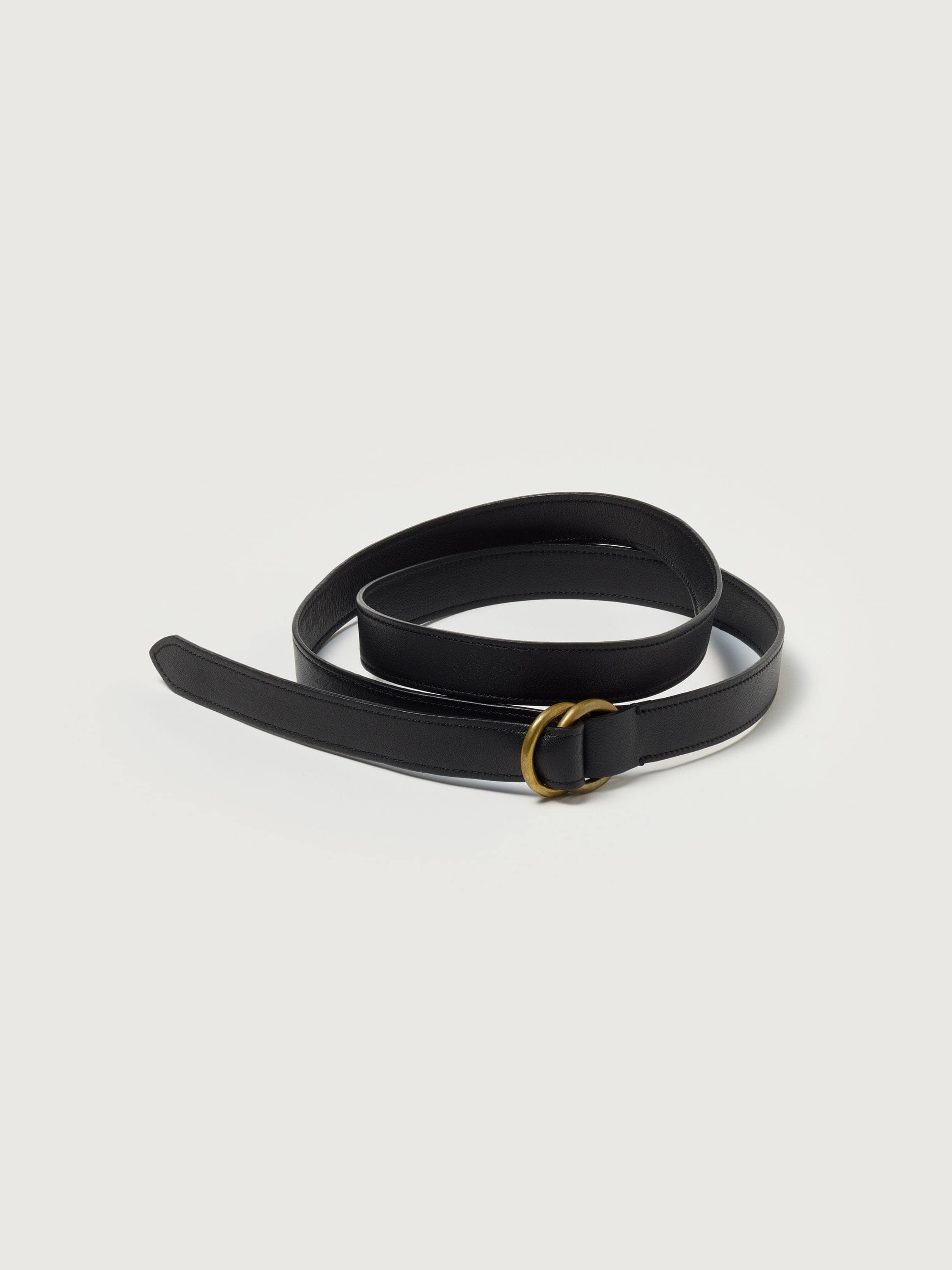 DOUBLE RING BUCKLE BELT 詳細画像 BLACK 1