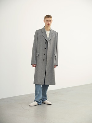 CASHMERE MOLESKIN CHESTERFIELD COAT