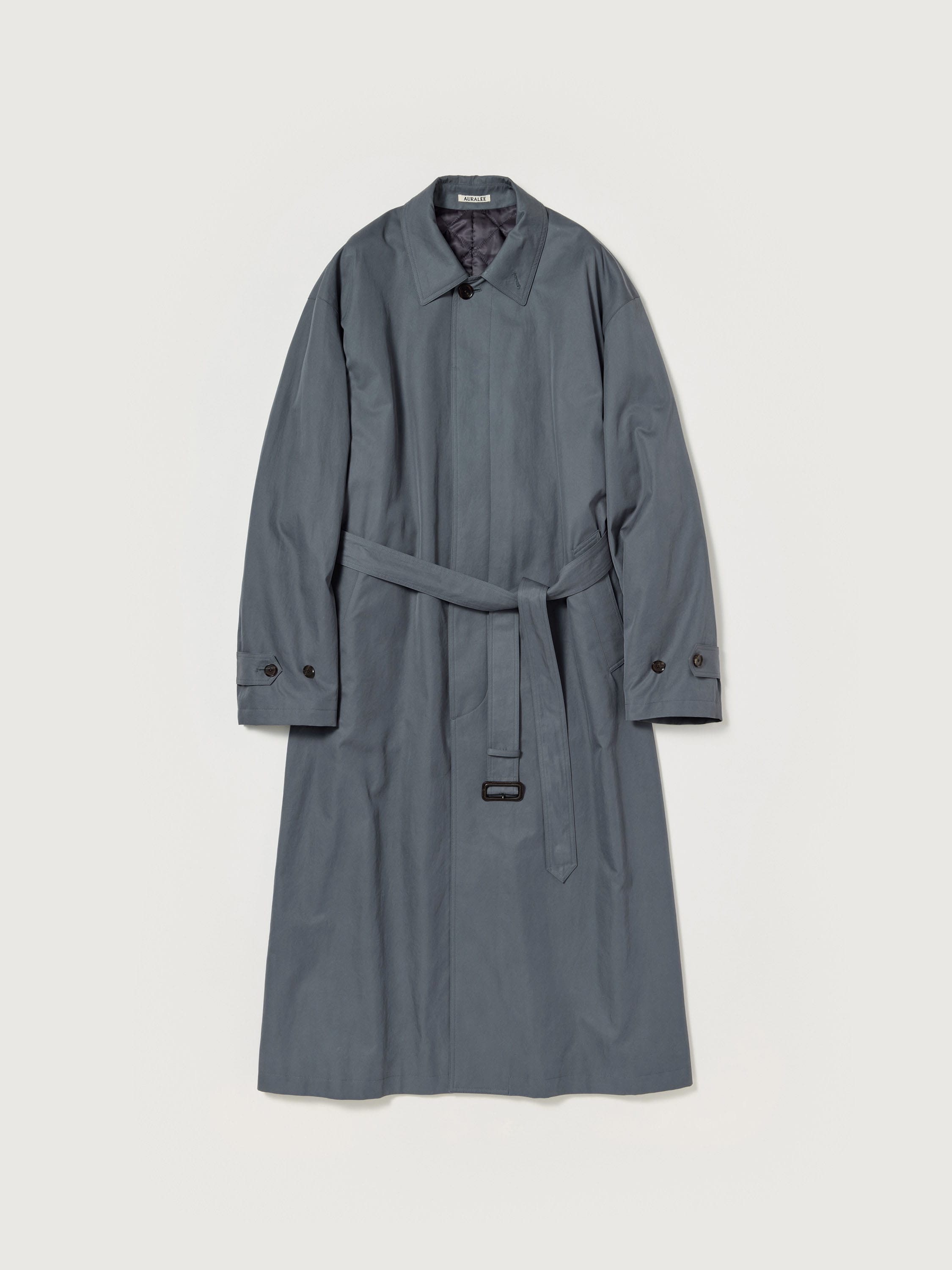 WASHED FINX GABARDINE SOUTIEN COLLAR COAT 詳細画像 LIGHT NAVY 6