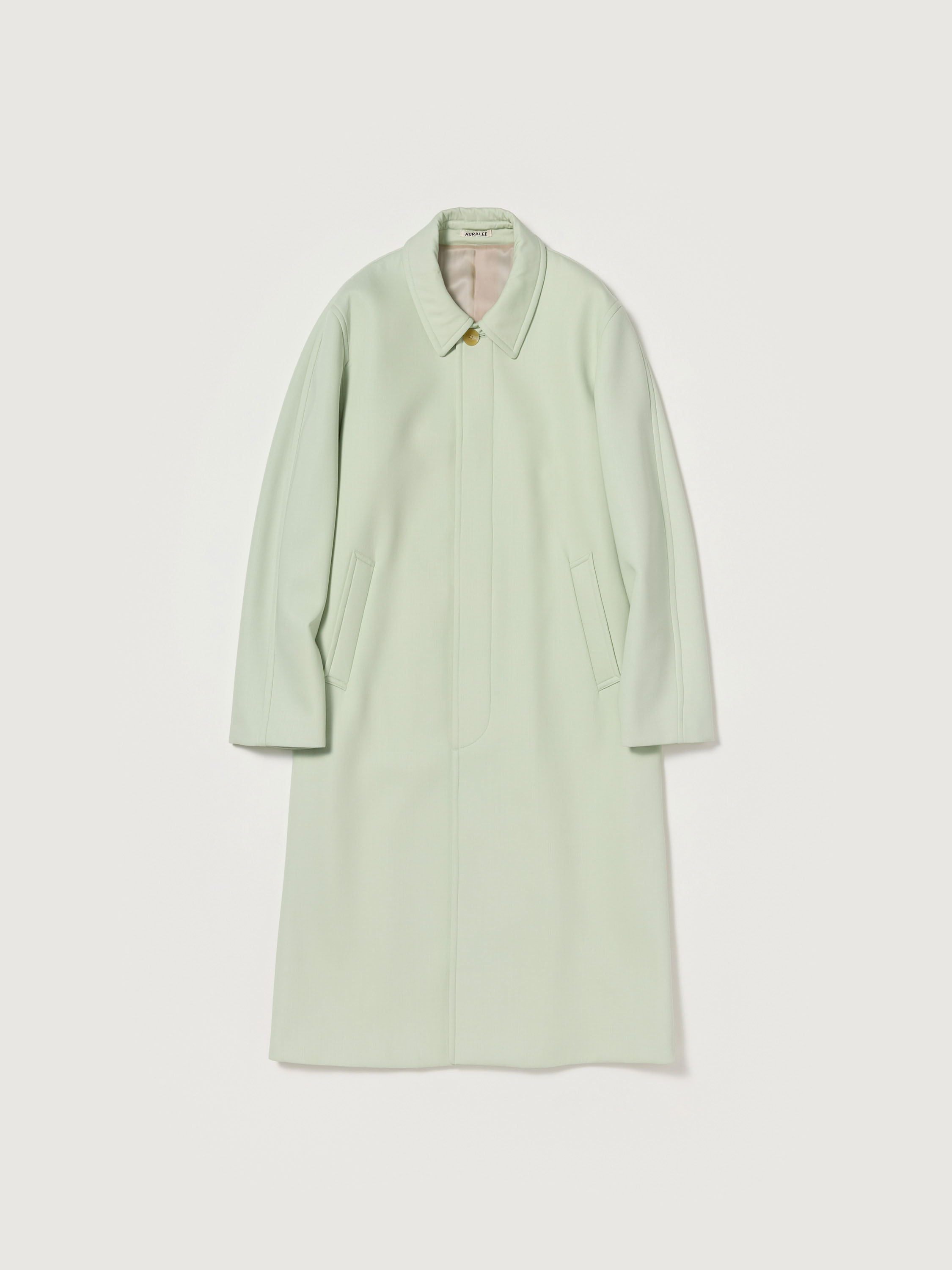 SPONGE WOOL TWILL SOUTIEN COLLAR COAT 詳細画像 PALE GREEN 5