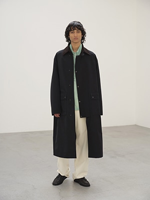 WOOL MAX CANVAS RIDING COAT