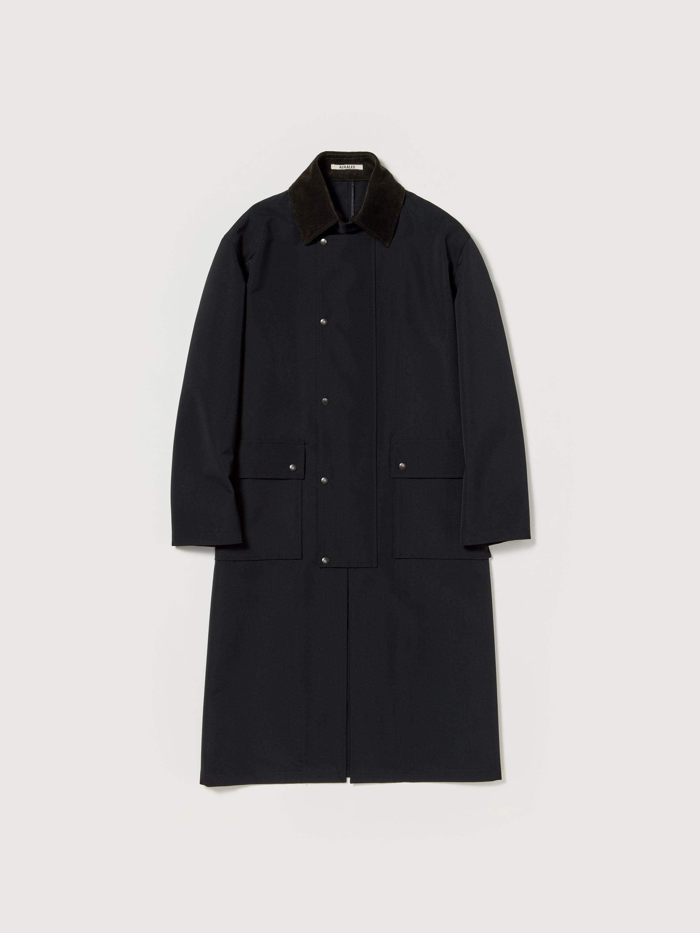 WOOL MAX CANVAS RIDING COAT 詳細画像 BLACK 5