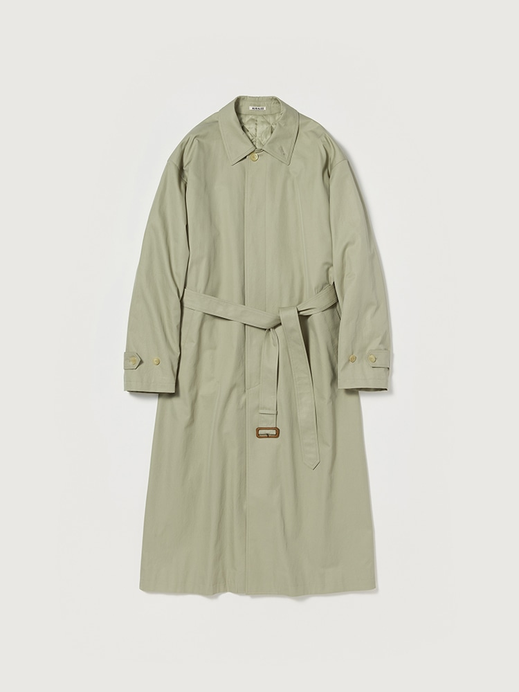 WASHED FINX GABARDINE SOUTIEN COLLAR COAT