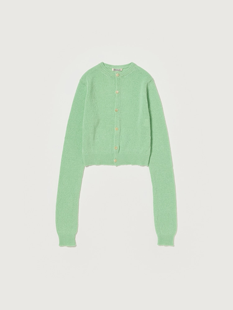 SUMMER CASHMERE KNIT CREW NECK CARDIGAN - AURALEE Official SUMMER CASHMERE KNIT CREW NECK CARDIGAN - AURALEE Official