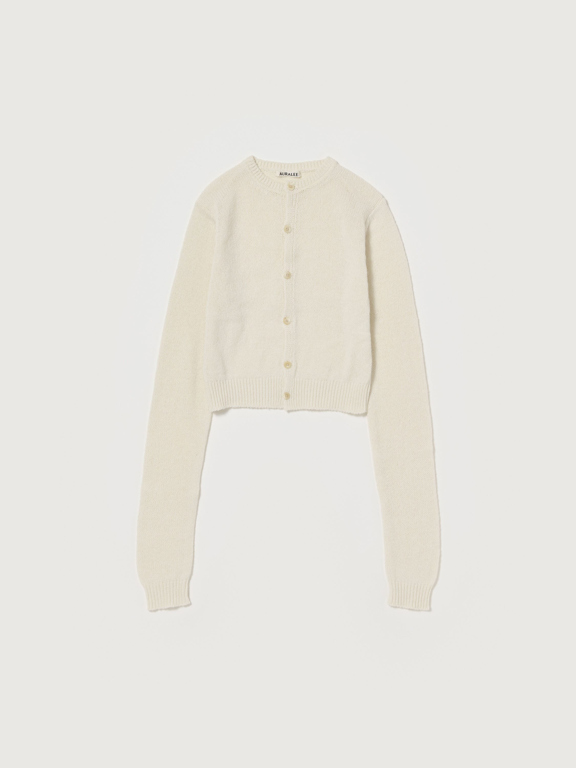 SUMMER CASHMERE KNIT CREW NECK CARDIGAN 詳細画像 IVORY WHITE 5