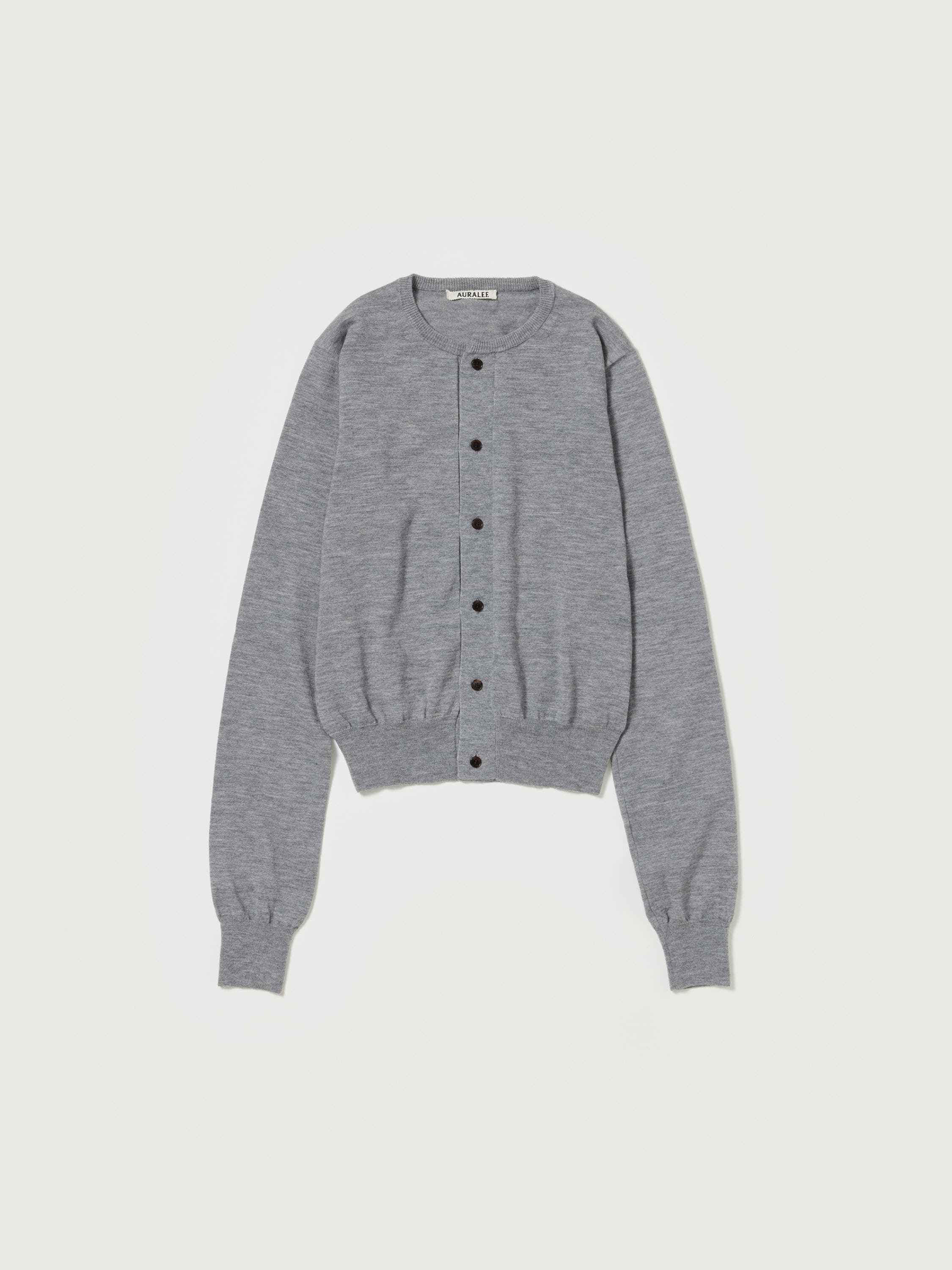 HARD TWIST CASHMERE KNIT CARDIGAN 詳細画像 TOP GRAY 1