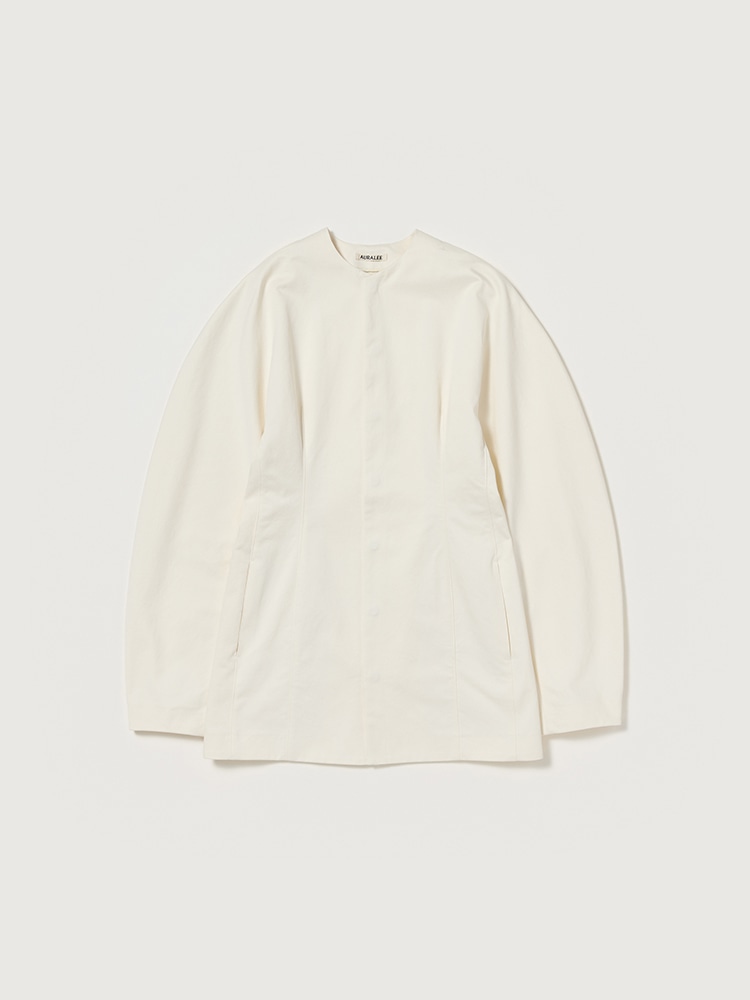 WASHED FINX CHINO HALF COAT - AURALEE Official Website