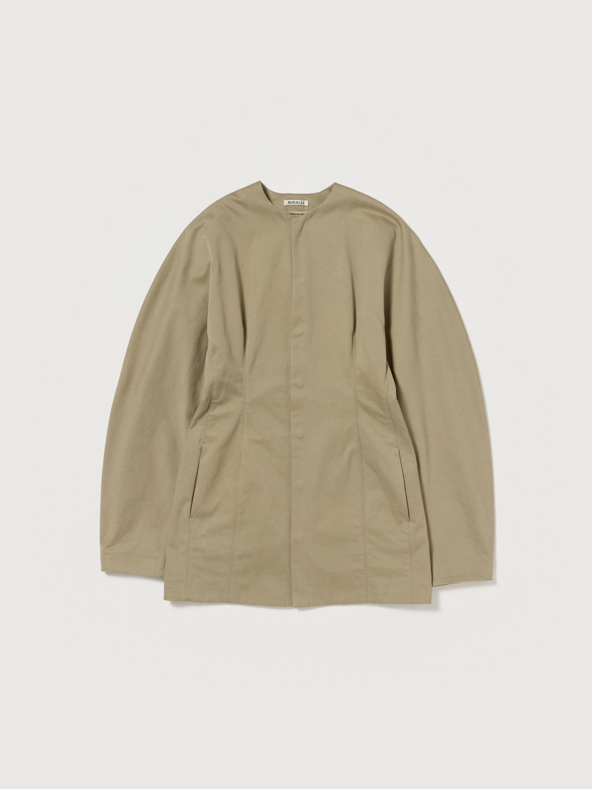 WASHED FINX CHINO HALF COAT 詳細画像 LIGHT KHAKI 5