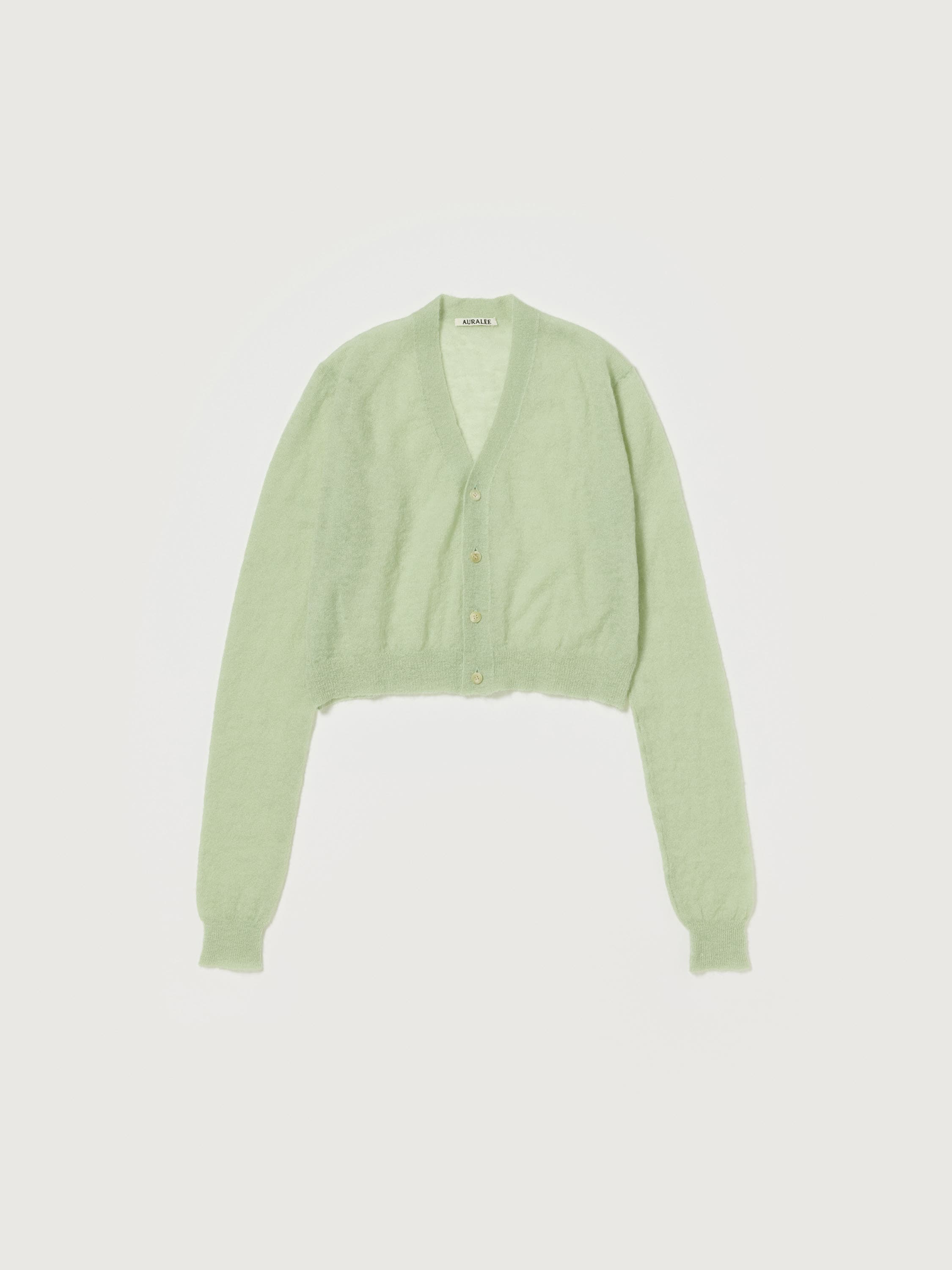 KID MOHAIR SHEER KNIT CARDIGAN 詳細画像 PALE GREEN 5