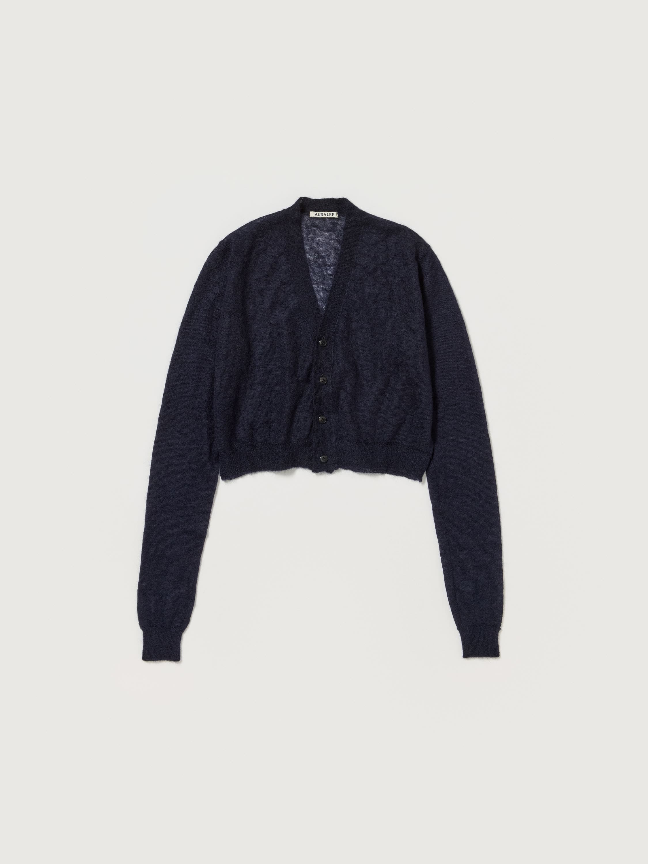 KID MOHAIR SHEER KNIT CARDIGAN 詳細画像 NAVY 1